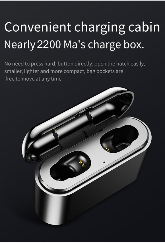 Charger Boxed Bluetooth Headset 5.0 Invisible Mini Headset