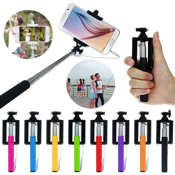 1PC Mini Extendable Handheld Fold Self-portrait Stick Holder Monopod