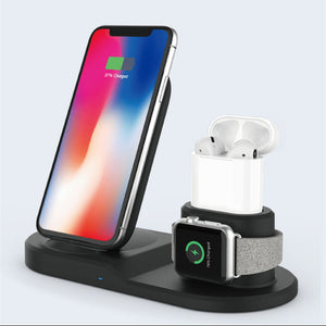 Fast Wireless Charging Docking Station 3 in 1 Qi Fast Wireless Charger