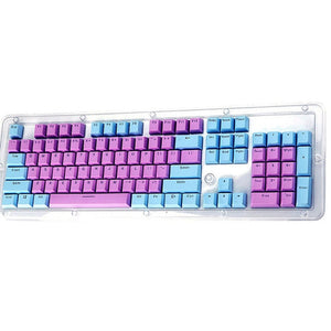 USPS Purple + blue Translucent Double Shot PBT 104 KeyCaps